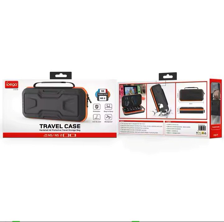 iPega SW2004A Pevné Cestovní Pouzdro pro Nintendo Switch 2 Black