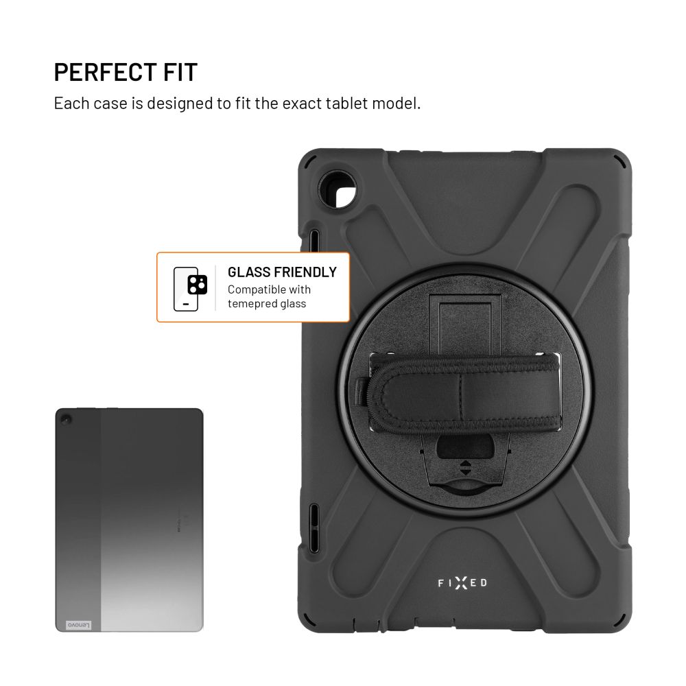 Odolné pouzdro se stojánkem FIXED Rugged Tab Case pro Lenovo Tab M10 (3rd Gen), černé