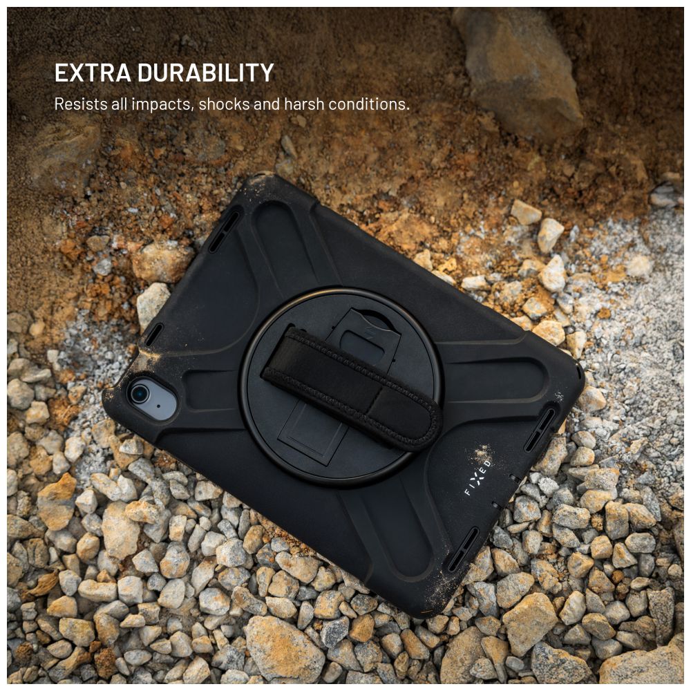 Odolné pouzdro se stojánkem FIXED Rugged Tab Case pro Samsung Galaxy Tab S6 Lite 2020/2022/2024, černé
