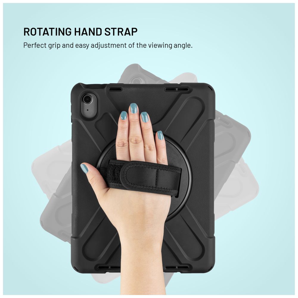 Odolné pouzdro se stojánkem FIXED Rugged Tab Case pro Samsung Galaxy Tab S6 Lite 2020/2022/2024, černé