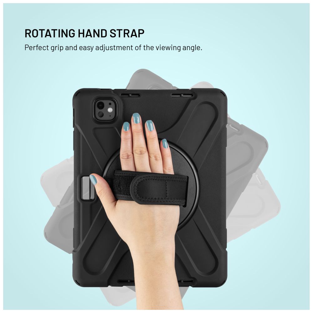 Odolné pouzdro se stojánkem FIXED Rugged Tab Case pro Xiaomi Redmi Pad SE 8.7", černá