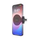 Držák s bezdrátovým nabíjením FIXED MagRound 2, podpora MagSafe, 15W, Qi2, černý