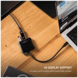 5-portový hliníkový USB-C FIXED HUB Quadri, pro notebooky, 140W, PD 3.1, vesmírně černá