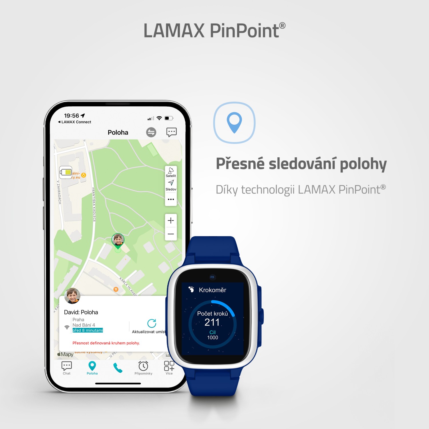 Lamax WatchY4 Play modrá