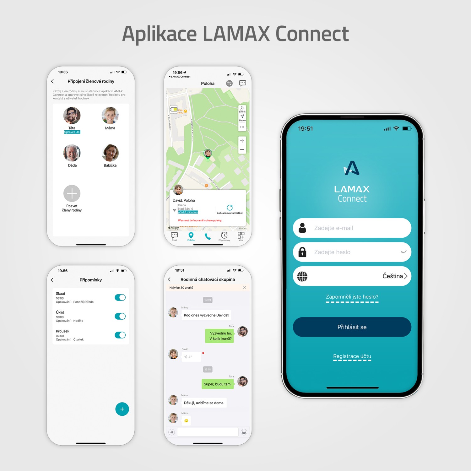 Lamax WatchY4 Play modrá
