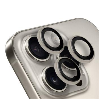 OBAL:ME ochrana čoček pro Apple iPhone 16eApple iPhone 15 Pro/15 Pro Max, natural titanium