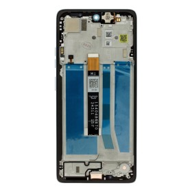 LCD display + dotyková deska + přední kryt pro Motorola Moto G75, aqua blue (Service Pack)
