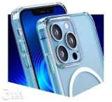 Ochranný kryt 3mk MagCase pro Apple iPhone 15 Pro Max, čirá