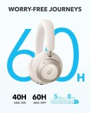 Anker soundcore Space One Pro Bluetooth sluchátka bílá