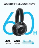 Anker soundcore Space One Pro Bluetooth sluchátka černá