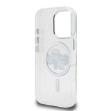 Karl Lagerfeld IML Glitter Karl and Choupette Sketch MagSafe Zadní Kryt pro iPhone 16 Pro Max Transparent