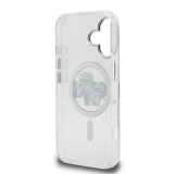 Karl Lagerfeld IML Glitter Karl and Choupette Sketch MagSafe Zadní Kryt pro iPhone 16 Transparent
