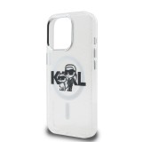 Karl Lagerfeld IML Glitter Karl and Choupette Sketch MagSafe Zadní Kryt pro iPhone 15 Pro Max Transparent