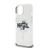 Karl Lagerfeld IML Glitter Karl and Choupette Sketch MagSafe Zadní Kryt pro iPhone 15 Transparent