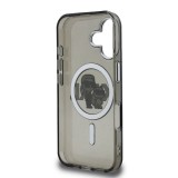 Karl Lagerfeld IML Glitter Karl and Choupette Sketch MagSafe Zadní Kryt pro iPhone 16 Black