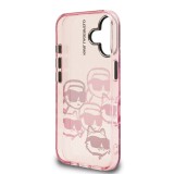 Karl Lagerfeld IML Multi K&CH Heads Zadní Kryt pro iPhone 16 Pink