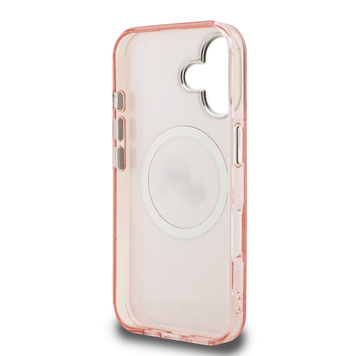 Karl Lagerfeld IML K&CH Heads Repeated Logo MagSafe Zadní Kryt pro iPhone 16 Pink