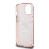 Karl Lagerfeld IML K&CH Heads Repeated Logo MagSafe Zadní Kryt pro iPhone 15 Pink