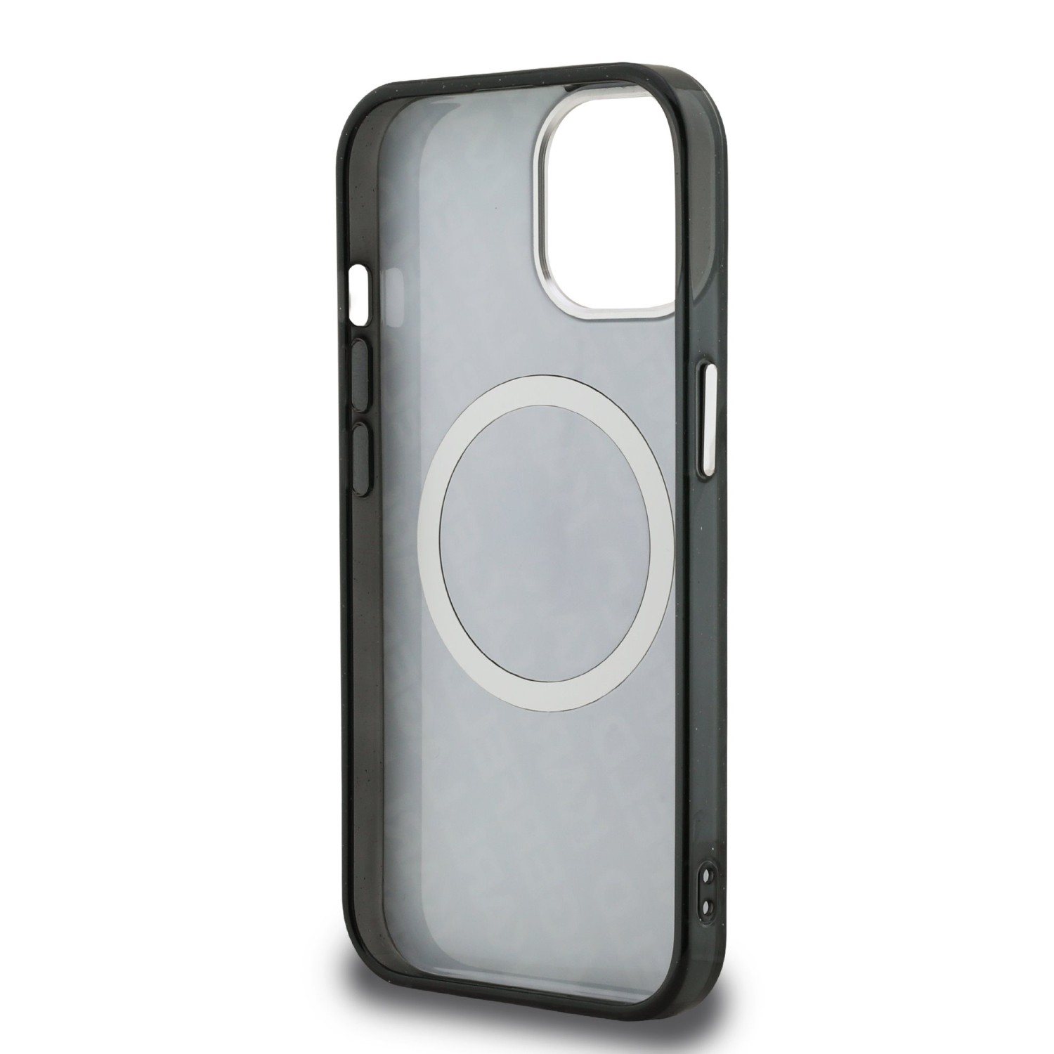 Karl Lagerfeld IML K&CH Heads Repeated Logo MagSafe Zadní Kryt pro iPhone 15 Black