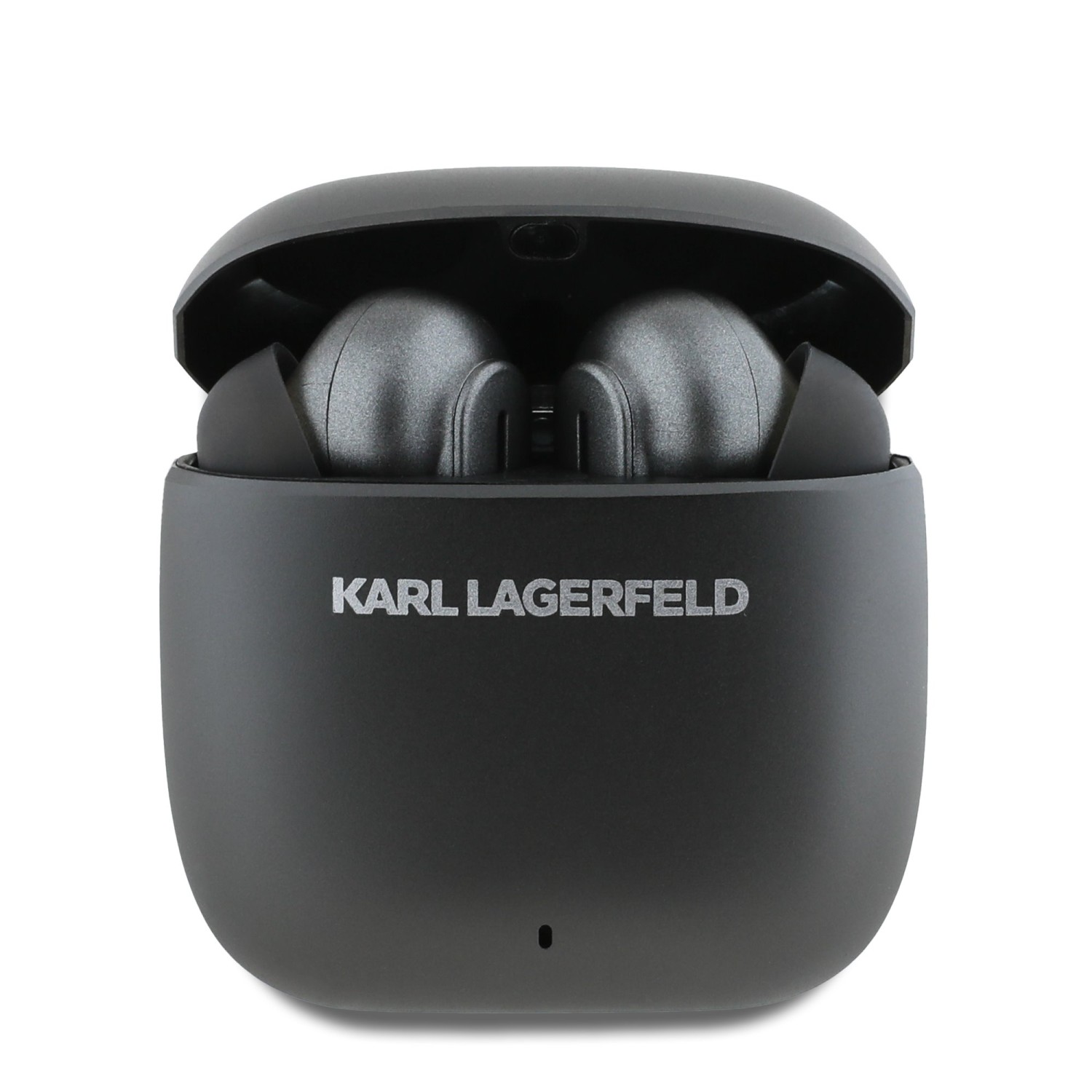 Bezdrátová sluchátka Karl Lagerfeld Elongated Logo ANC/ENC TWS, černá