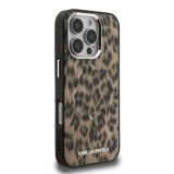Karl Lagerfeld IML Leopard MagSafe Zadní Kryt pro iPhone 16 Pro Max Brown