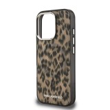 Karl Lagerfeld IML Leopard MagSafe Zadní Kryt pro iPhone 16 Pro Brown