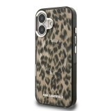 Karl Lagerfeld IML Leopard MagSafe Zadní Kryt pro iPhone 16 Brown