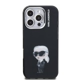 Karl Lagerfeld IML Aquarelle Karl Zadní Kryt pro iPhone 16 Pro Max Black