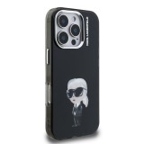 Karl Lagerfeld IML Aquarelle Karl Zadní Kryt pro iPhone 16 Pro Max Black