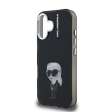 Karl Lagerfeld IML Aquarelle Karl Zadní Kryt pro iPhone 16 Black
