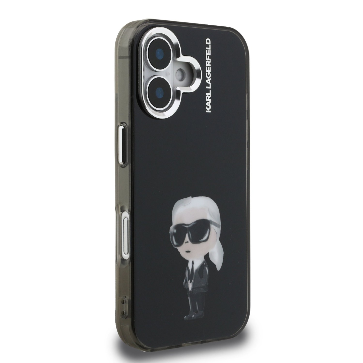 Karl Lagerfeld IML Aquarelle Karl Zadní Kryt pro iPhone 16 Black
