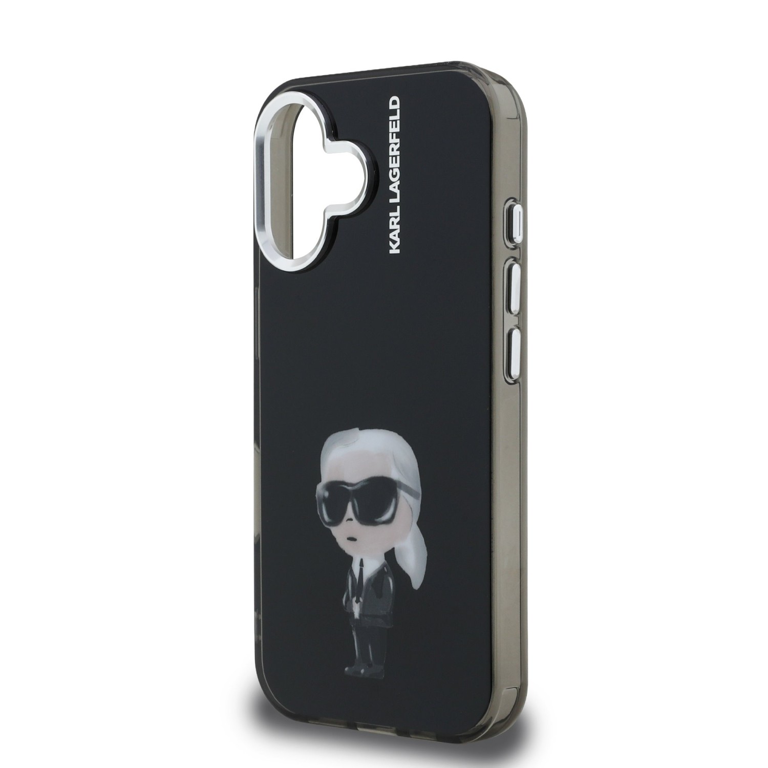 Karl Lagerfeld IML Aquarelle Karl Zadní Kryt pro iPhone 16 Black