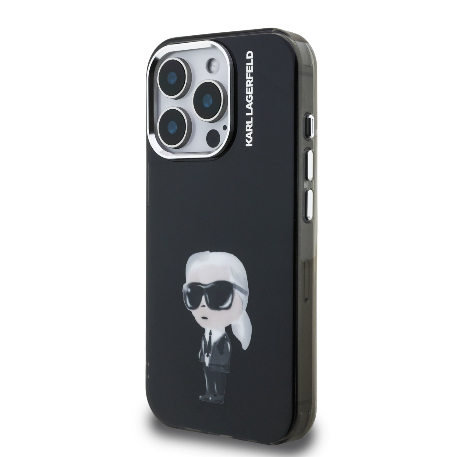 Karl Lagerfeld IML Aquarelle Karl Zadní Kryt pro iPhone 15 Pro Max Black