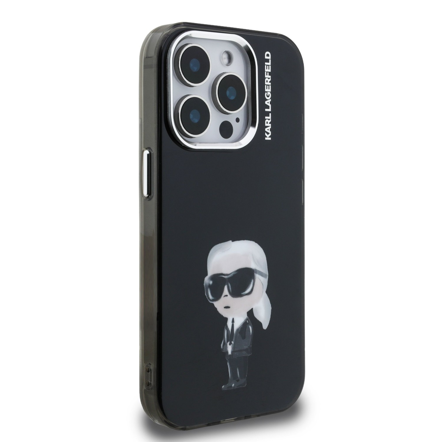 Karl Lagerfeld IML Aquarelle Karl Zadní Kryt pro iPhone 15 Pro Max Black