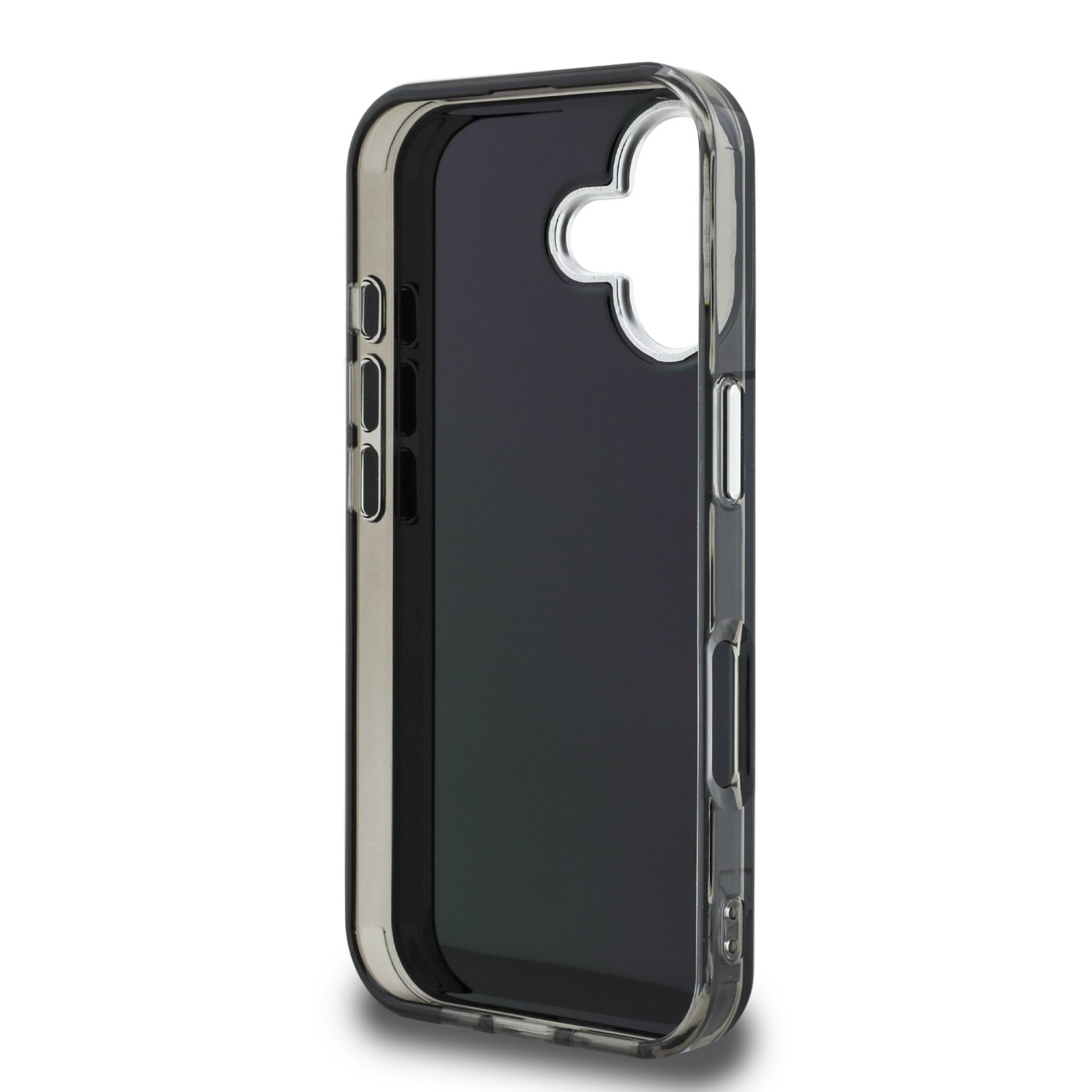 Karl Lagerfeld IML Aquarelle Karl and Choupette Zadní Kryt pro iPhone 16 Black