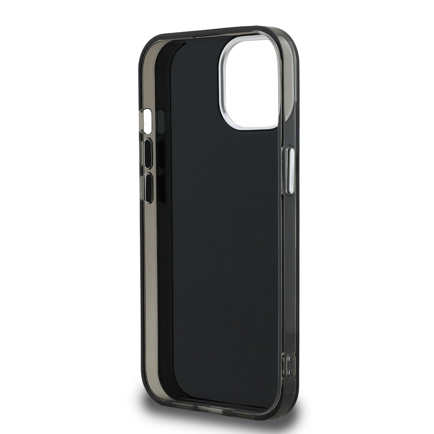 Karl Lagerfeld IML Aquarelle Karl and Choupette Zadní Kryt pro iPhone 15 Black