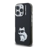 Karl Lagerfeld IML Aquarelle Choupette Zadní Kryt pro iPhone 16 Pro Max Black