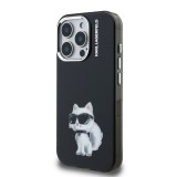 Karl Lagerfeld IML Aquarelle Choupette Zadní Kryt pro iPhone 15 Pro Max Black