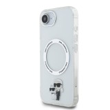 Karl Lagerfeld IML Karl and Choupette MagSafe Zadní Kryt pro iPhone 16e Transparent