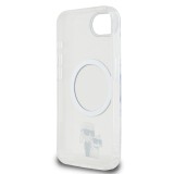 Karl Lagerfeld IML Karl and Choupette MagSafe Zadní Kryt pro iPhone 16e Transparent
