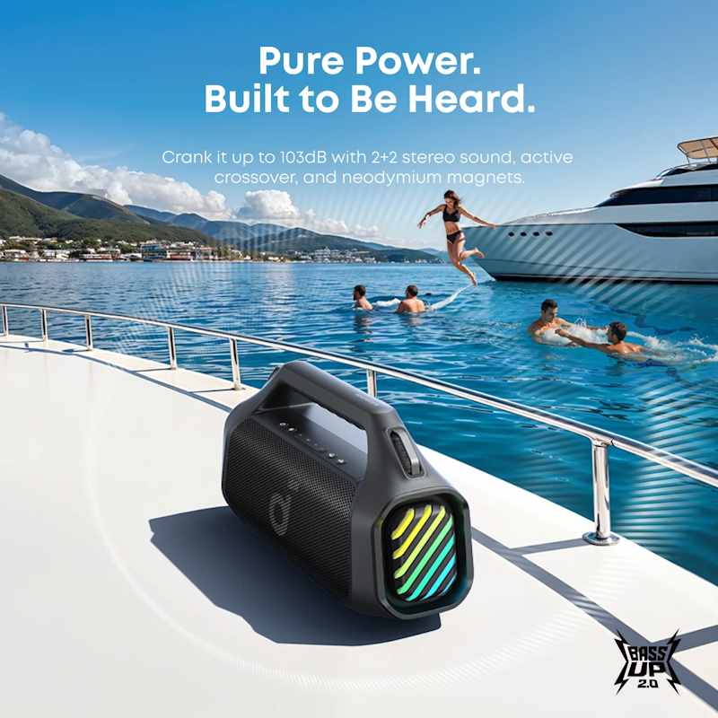 Anker soundcore Boom 2 Pro Bluetooth reproduktor černá