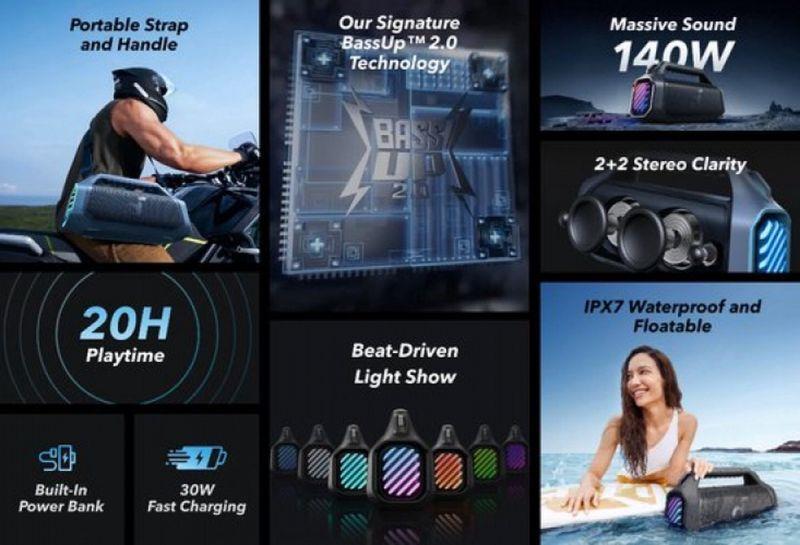 Anker soundcore Boom 2 Plus Bluetooth reproduktor zelená
