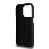 Karl Lagerfeld Grained PU K&CH Heads Zadní Kryt pro iPhone 15 Pro Max Black