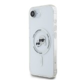 Karl Lagerfeld IML K&CH Heads Metal Frame MagSafe Zadní Kryt pro iPhone 16e Transparent