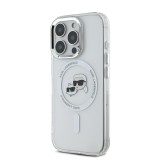 Karl Lagerfeld IML K&CH Heads Metal Frame MagSafe Zadní Kryt pro iPhone 16 Pro Max Transparent