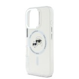 Karl Lagerfeld IML K&CH Heads Metal Frame MagSafe Zadní Kryt pro iPhone 16 Pro Max Transparent