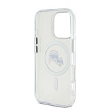 Karl Lagerfeld IML K&CH Heads Metal Frame MagSafe Zadní Kryt pro iPhone 16 Pro Max Transparent