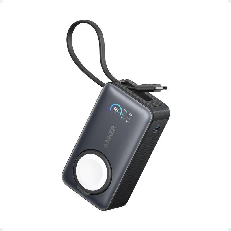 Anker MagGo 10000mAh Bezdrátová powerbanka, 35W s kabelem USB-C černá