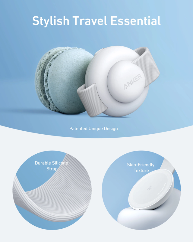 Anker MagGo B25M8 Bezdrátová nabíječka 15W bílá