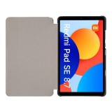 Tactical Book Tri Fold Pouzdro pro Xiaomi Redmi Pad SE 8,7 Red
